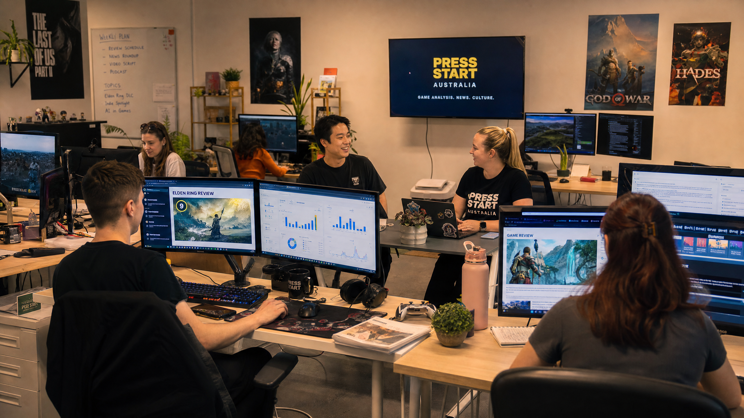 The Silent Arena team at work in their Melbourne office